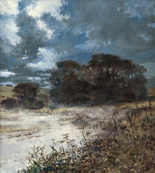 Mist over water by Charles Neal