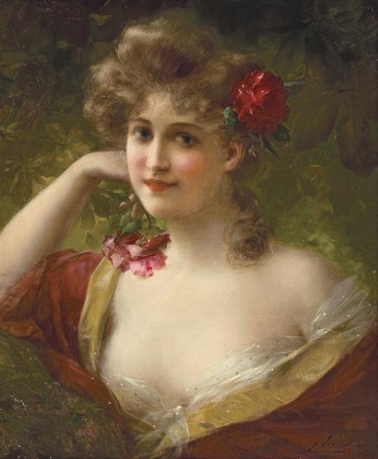 The Red Rose by Émile Vernon