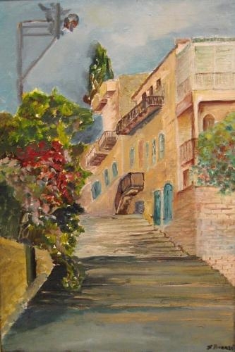 The Tsedef Street in Jaffa by Sima Ben Ari