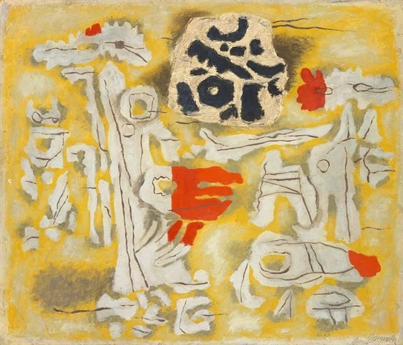 MIT PROJEKTION by Willi Baumeister, 1950