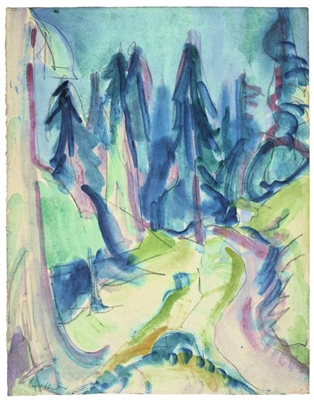 TANNENWALD by Ernst Ludwig Kirchner, Circa 1920