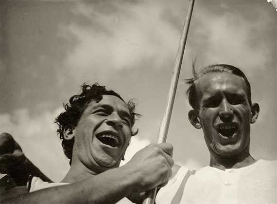XANTI SCHAWINSKY AND ERICH CONSEMÜLLER by T. Lux Feininger, Circa 1928