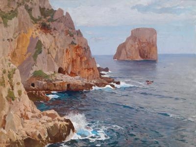 Coast near Capri by Manuel Wielandt, 1897