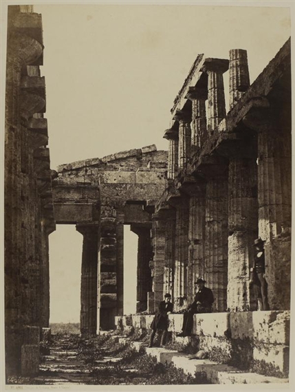 Italie, Naples, Temple de Neptune by Giorgio Sommer, circa 1870