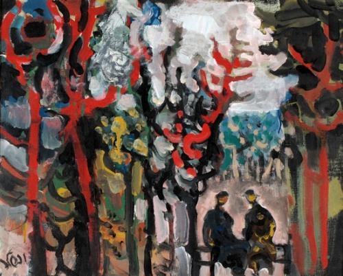 Women in a Landscape by Jacob Wexler