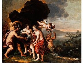 DIE GÖTTIN TETIS ERHÄLT DIE FÜR ACHILLES BESTIMMTEN WAFFEN AUS DEN HÄNDEN DES VULKAN - Abraham van Diepenbeeck