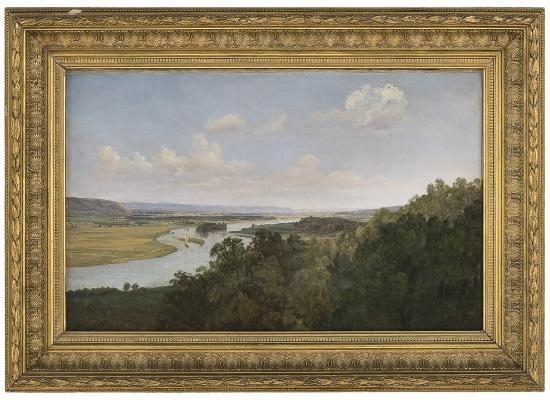 View over the River Elbe by Thomas Fearnley