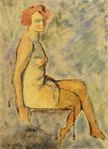 Nude by Leopold Gottlieb