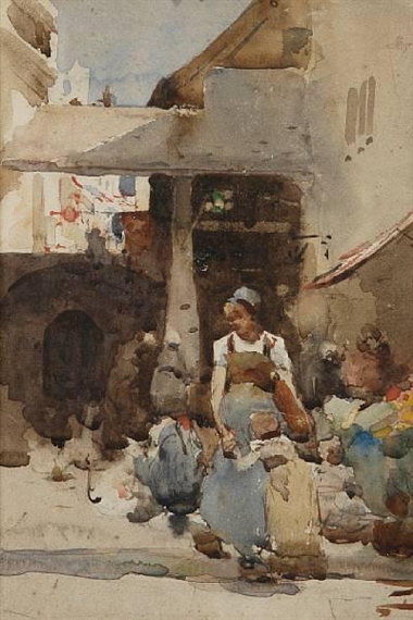 Study for 'The Old Enemies' by Arthur Melville