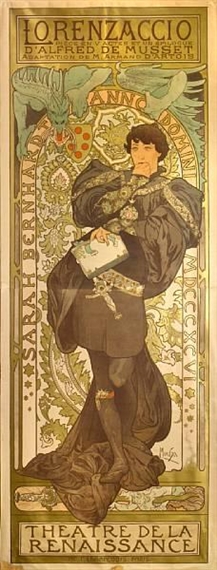 Lorenzaccio by Alphonse Mucha, 1896