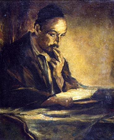 A Jew Studying the Gemara by Stanislaus Bender