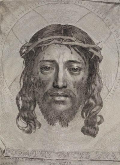 Artwork by Claude Mellan, Le Sainte Face (Veronica's Veil), Made of Engraving