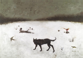 Hanging Around on Snowfield - Sun Hongbin