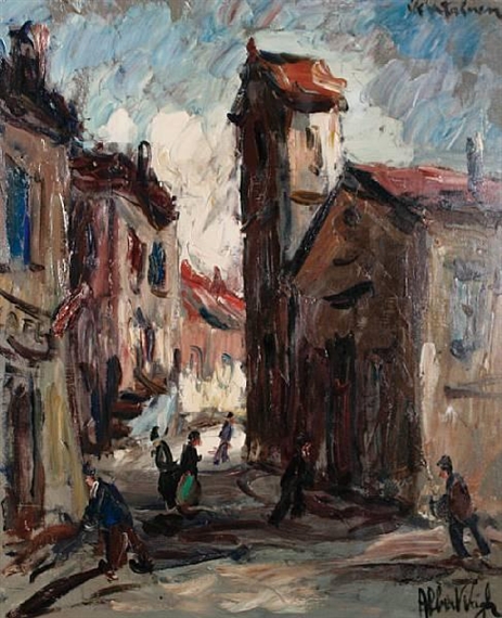 Street scene with figures