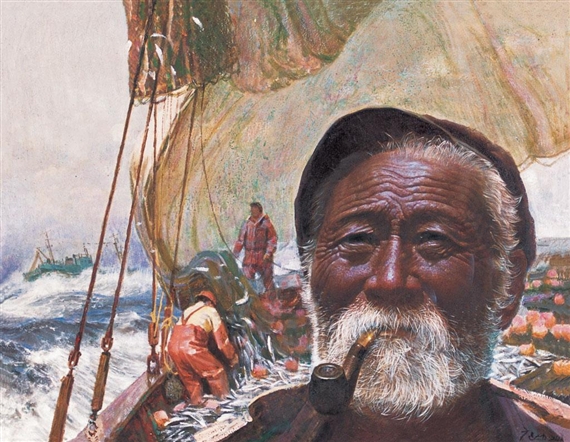 A Da and His Buddies by Guang Tingbo, 1984