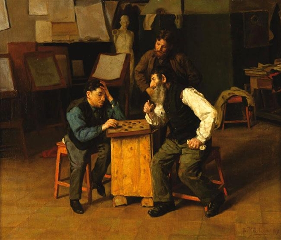 Checkers Players by Vladimir Makovsky, 1891