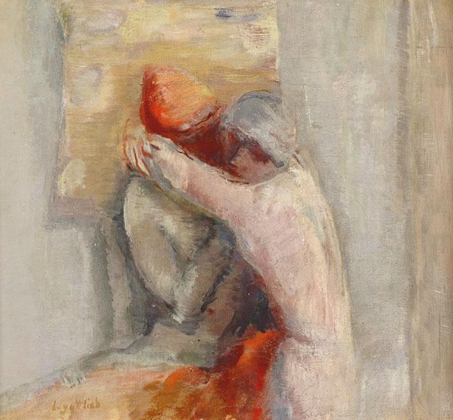 Artwork by Leopold Gottlieb, Lovers, Made of oil on canvas
