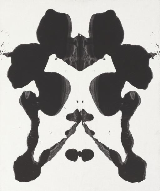 Artwork by Andy Warhol, Rorschach, Made of synthetic polymer and silkscreen ink on canvas