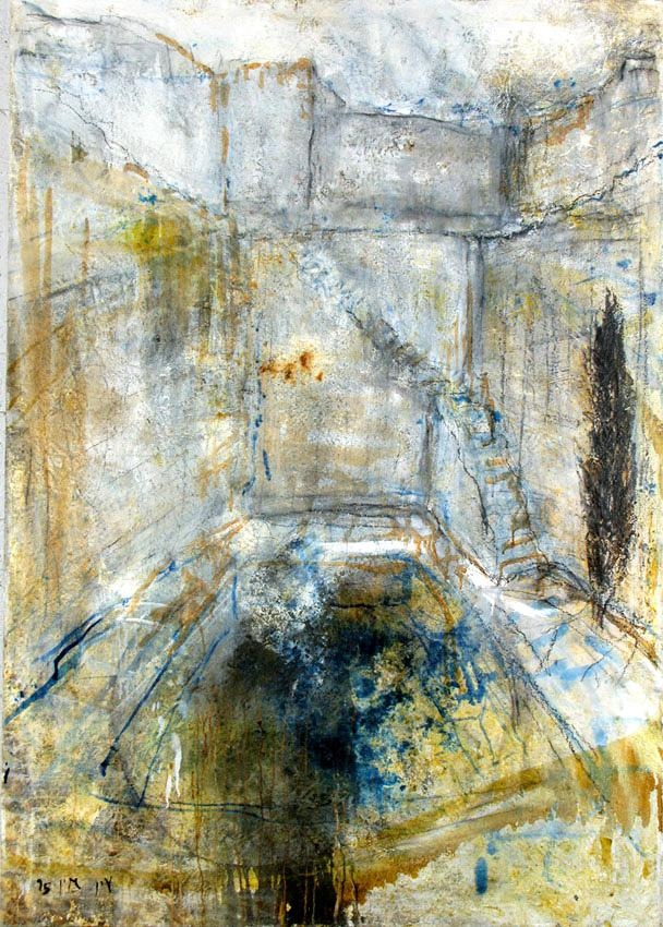 Artwork by Eran Shakine, From the Pools Series, Made of Oil on canvas