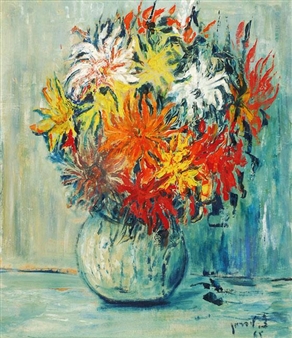 Vase of Flowers - Zvi Liebermann