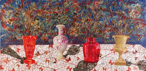 Jars and Butterflies by Reuven Tishrey