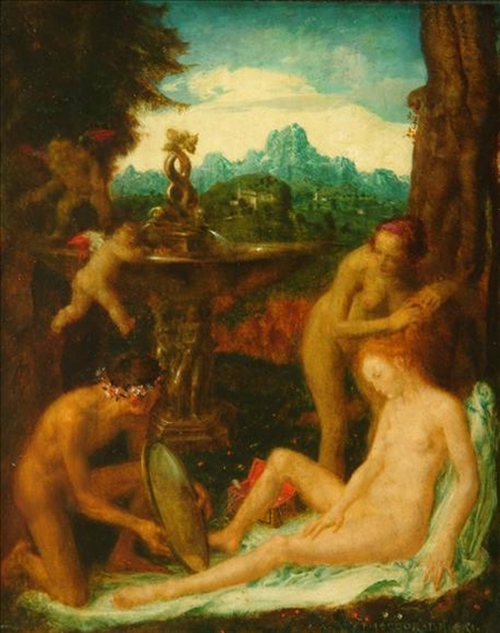 Venus at her Toilet by Theodor Baierl, Circa 1920