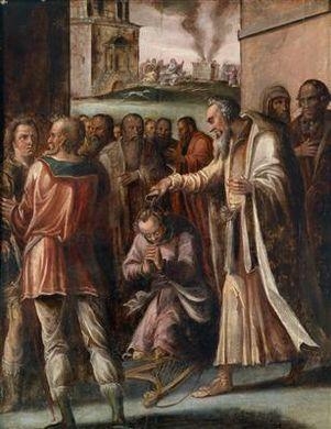 Italian School, 16th Century | The Prophet Samuel anointing David ...