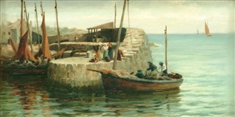 On the quayside - Thomas Meldrum