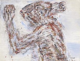 Untitled (Combat) by Leon Golub, 1961