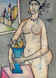 Nude with Fruit