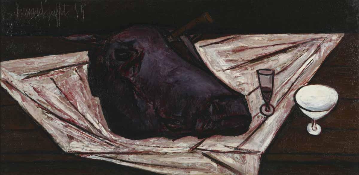 ベルナール・ビュッフェ【Nature morte au chou】 ベルナール・ビュッフェ【Nature morte au chou】