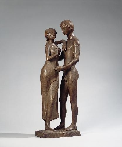 STEHENDES LIEBESPAAR (STANDING COUPLE) by Gerhard Marcks, 1971