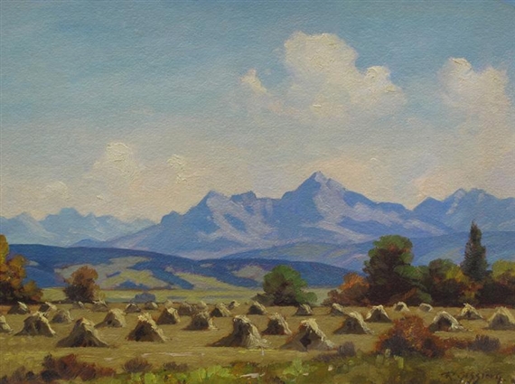 NEAR TURNER VALLEY by Roland Gissing, 1958