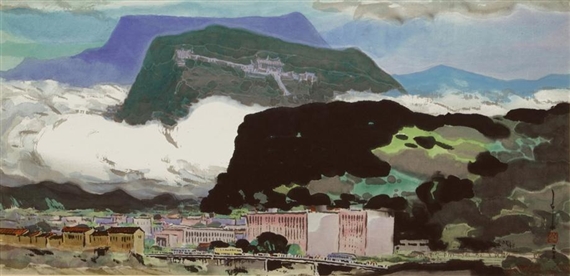 City Landscape by Ma Pai-Sui, 1975