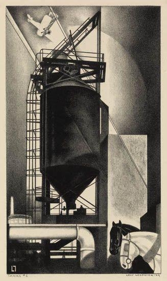 Tanks #1 by Louis Lozowick, 1929