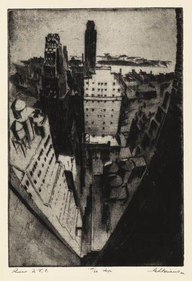 River Street, NYC by Gottlob L. Briem, 1930