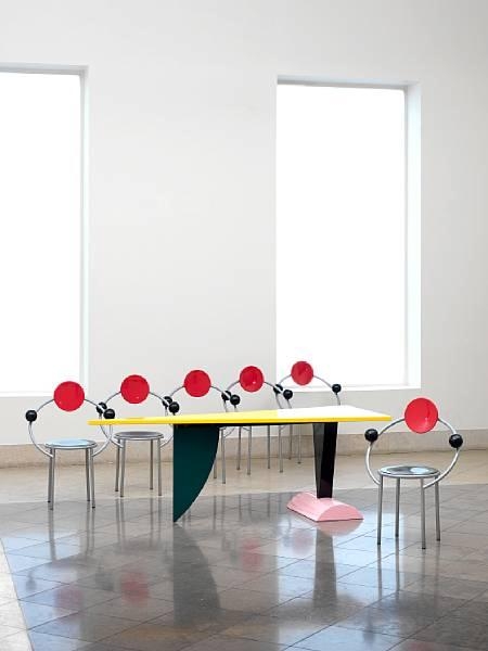 six 'First' chairs by Michele de Lucchi, designed 1983
