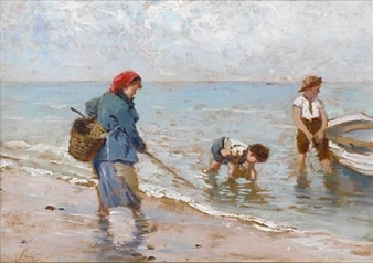 The clam fishers - Antonino Leto