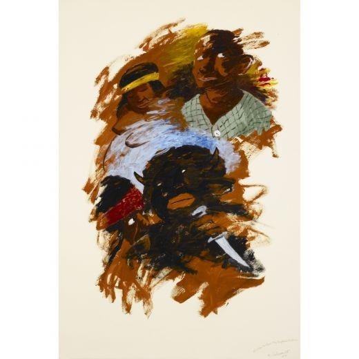 He Was Called the Buffalo’s Brother by Robert Colescott, 1989