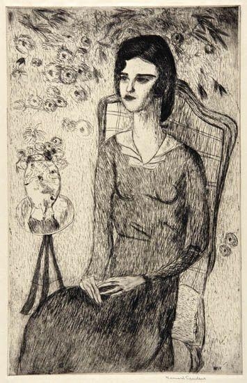 5 WORKS: Ellen No. 1; Five Dancers; Self Portrait; Portrait of a Man in a Hat; Self Portrait - Bernard Sanders