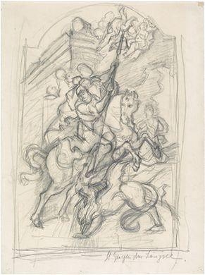 Artwork by Herbert Boeckl, St Georgen am Längsee, Made of Pencil on paper