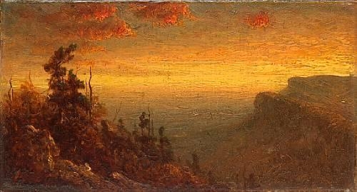 Study for Twilight in the Shawangunk Mountains by Sanford Robinson Gifford