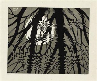 Rippled Surface by Maurits Cornelis Escher, 1950