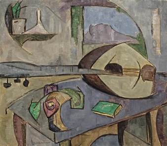 Mandolin on a Table - Natalie Van Vleck