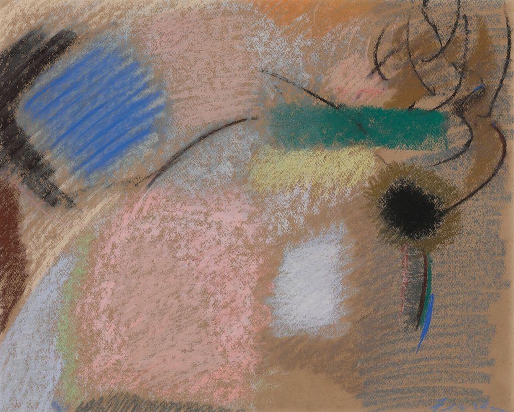 Artwork by John Ferren, Untitled, Made of pastel on paper