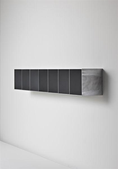 An early developmental ‘Kast Zeven Vakken’ wall-mounted bookcase by Maarten van Severen, designed 1990, executed circa 1999