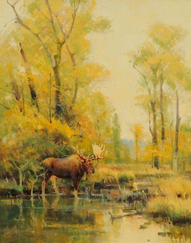 Jim Morgan | Moose in Autumn | MutualArt