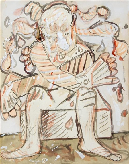 Seated Figure by Maryan S. Maryan, 1968