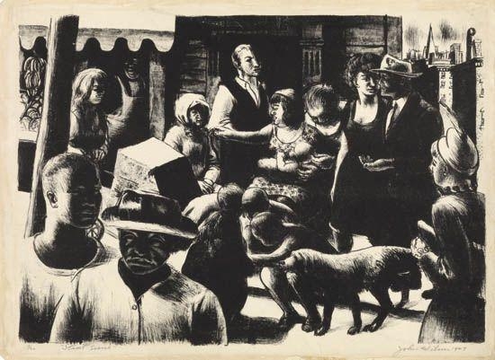 Street Scene by John Woodrow Wilson, 1947