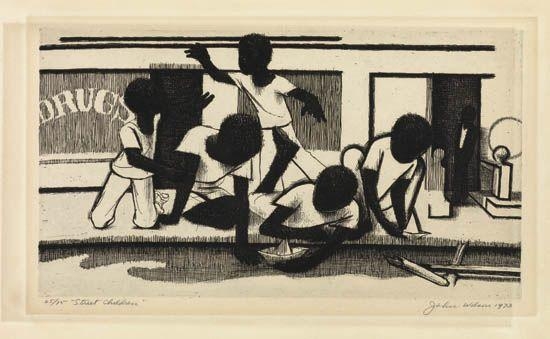 Street Children by John Woodrow Wilson, 1973